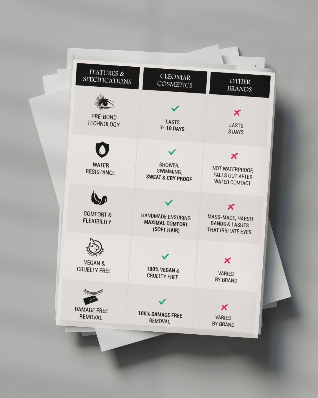 PRESS ON LASHES - NATURAL